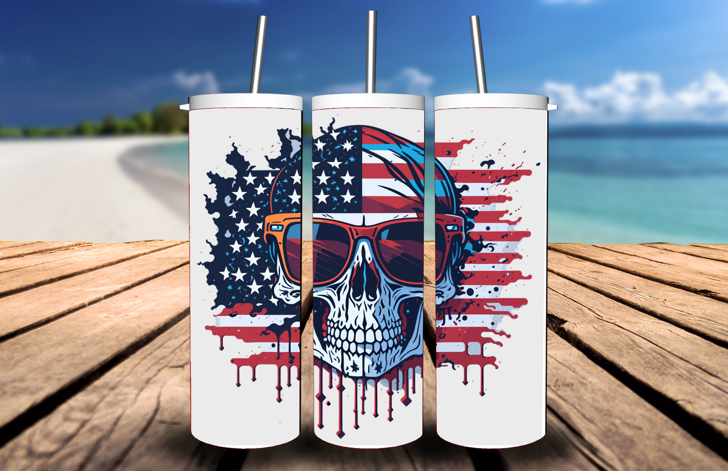 American Skull Tumbler