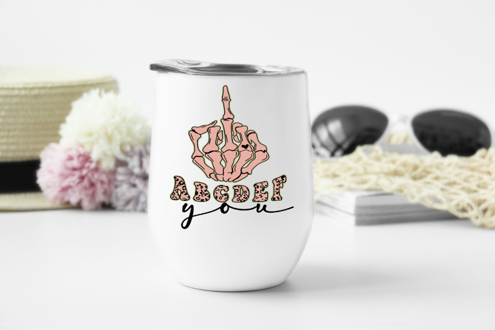 ABCDEF You Wine Tumbler