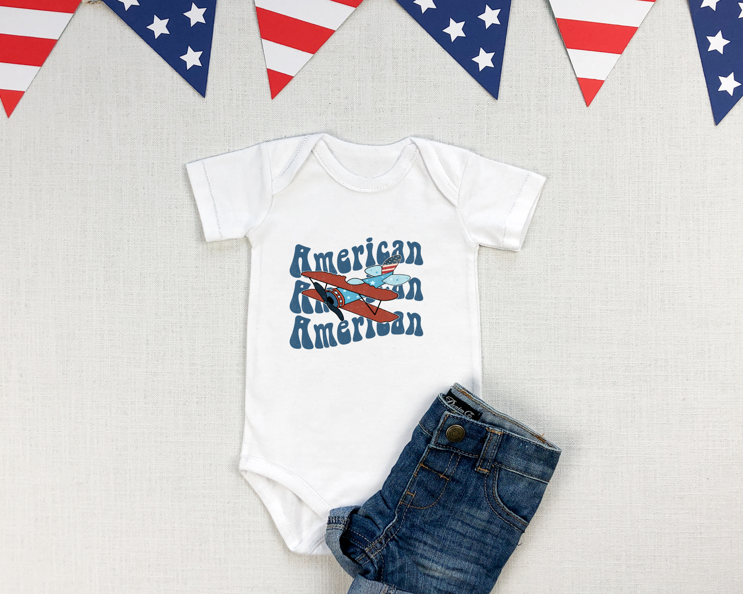 4th of July- Patriotic Freedom Onesie
