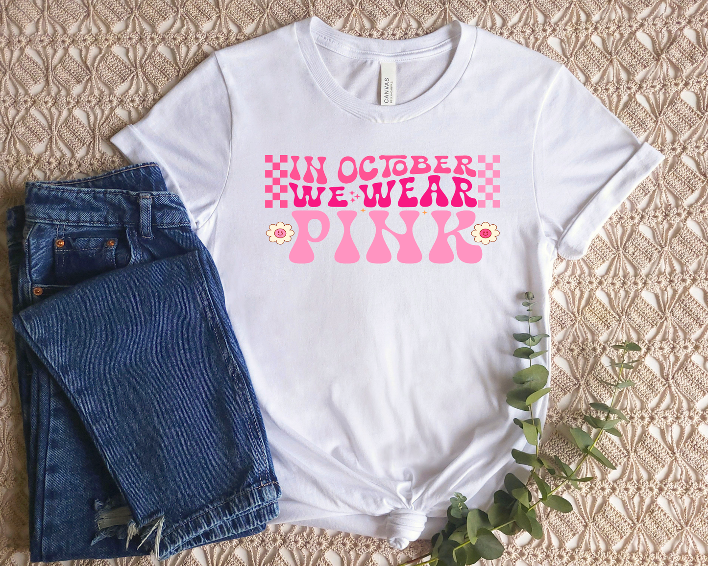 In October We Wear Pink T-Shirt