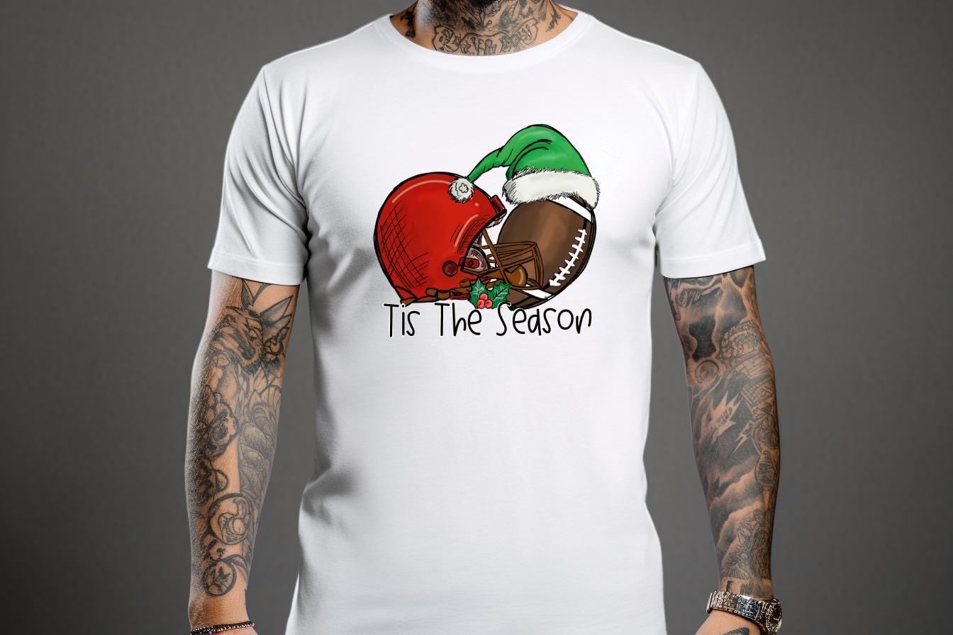 Tis The Season Christmas Football T-Shirt