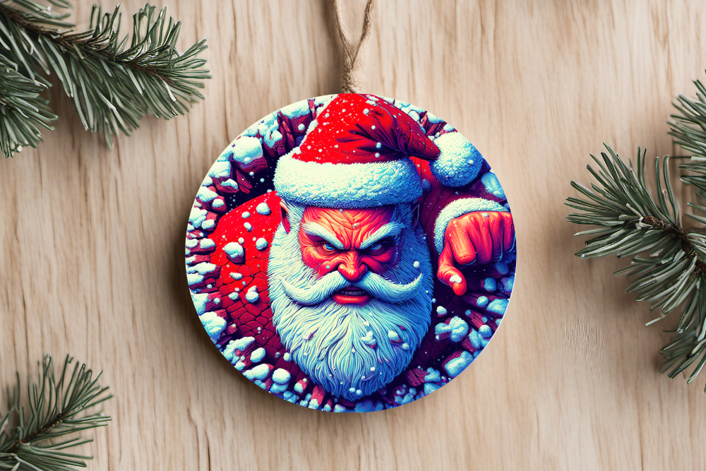 3D Angry Santa
