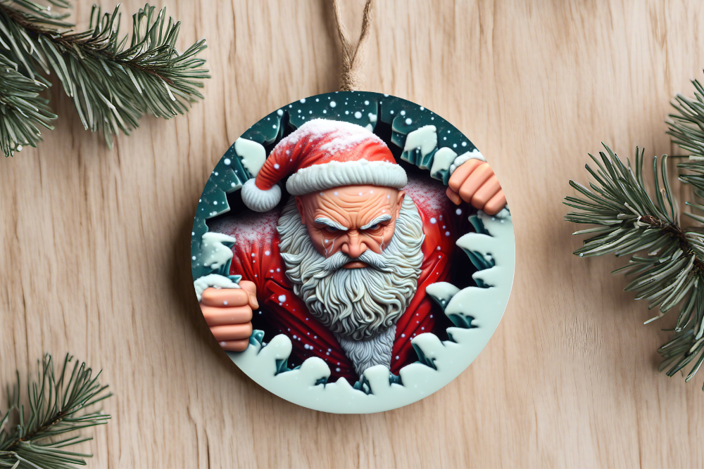 3D Angry Santa