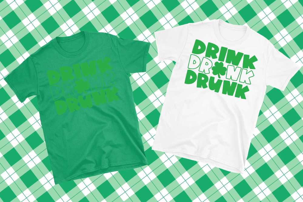 Drink Drank Drunk Clover St. Patrick's Day Shirt