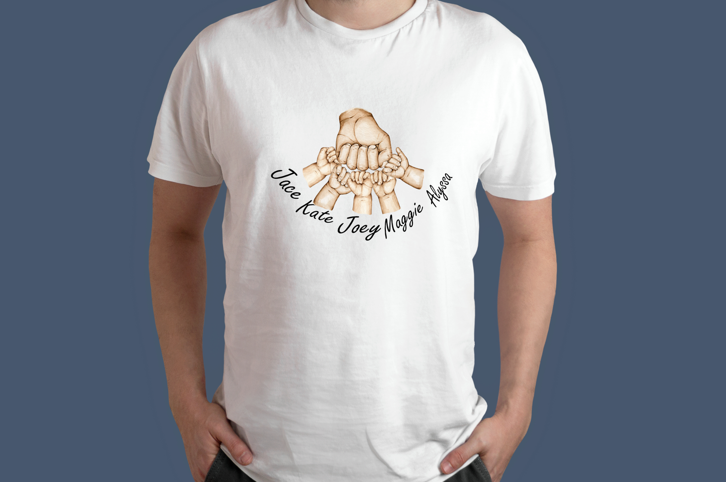 Customized Daddy & Crew Fist T-Shirt