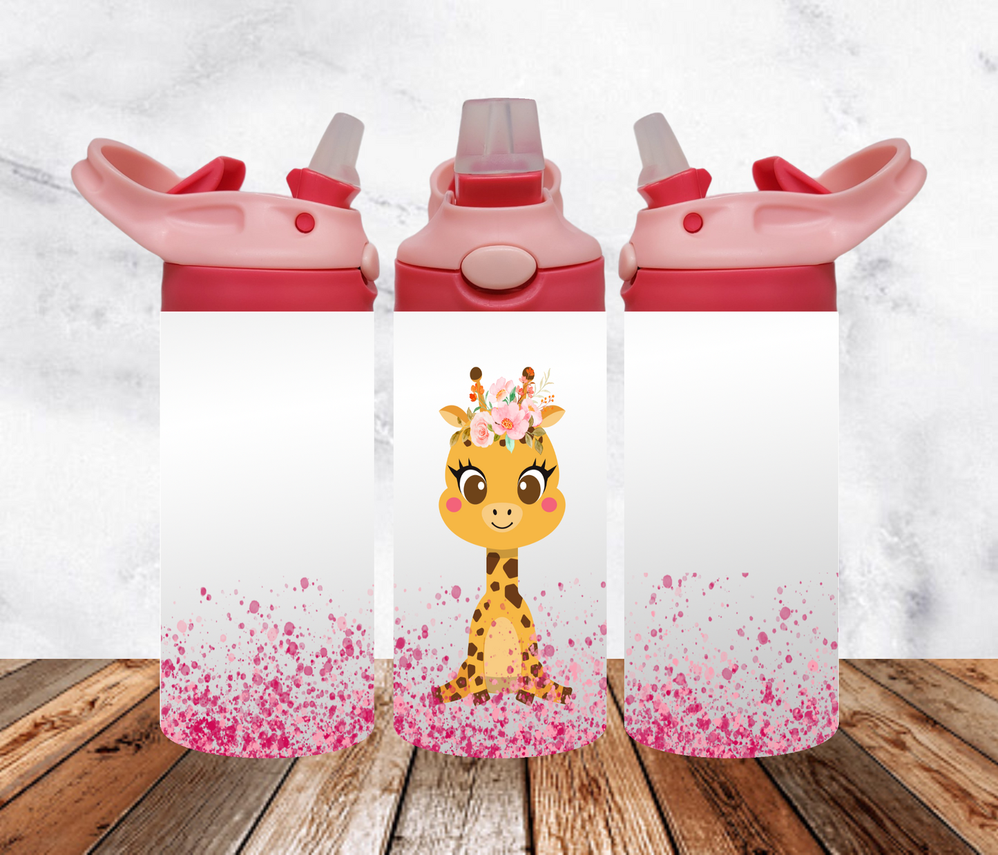 Giraffe Flip Top Tumbler