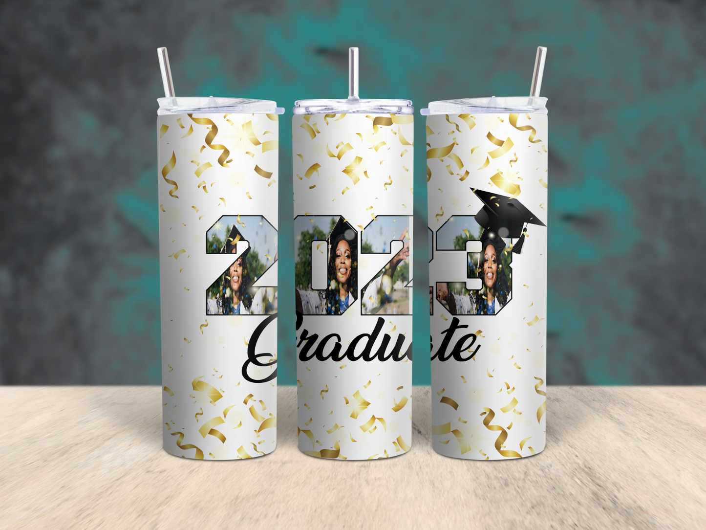 2023 Graduate Customized Photo Tumbler