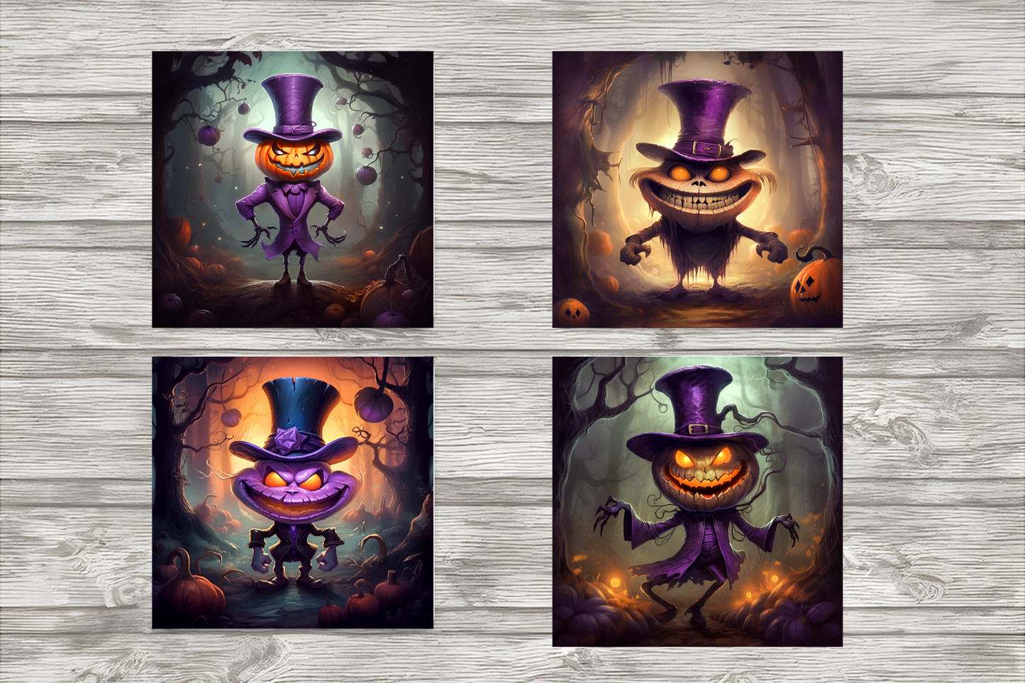 Halloween Monsters In A Hat Coasters