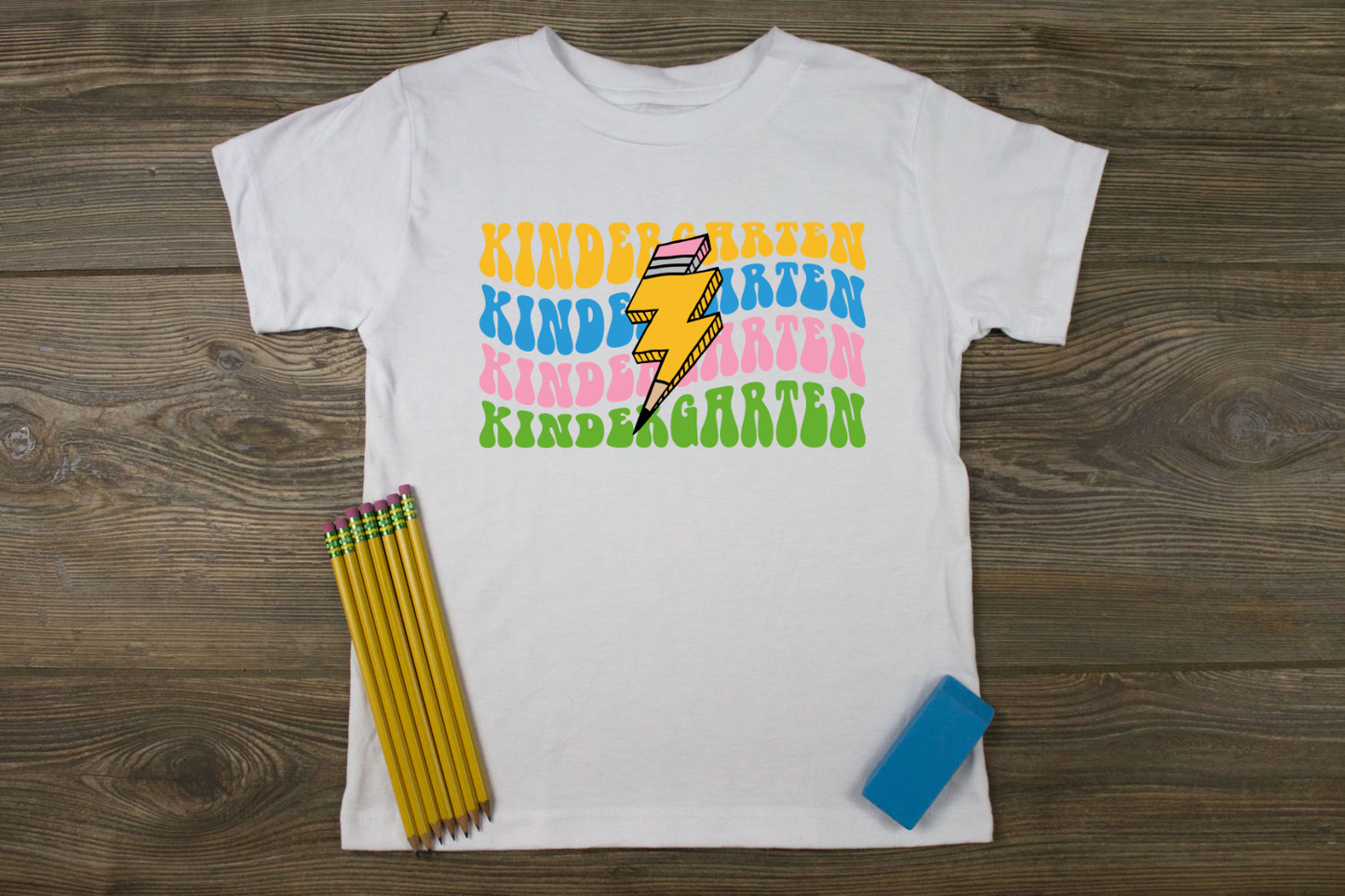 Retro (Grade Level) Pencil Lightening T-Shirt