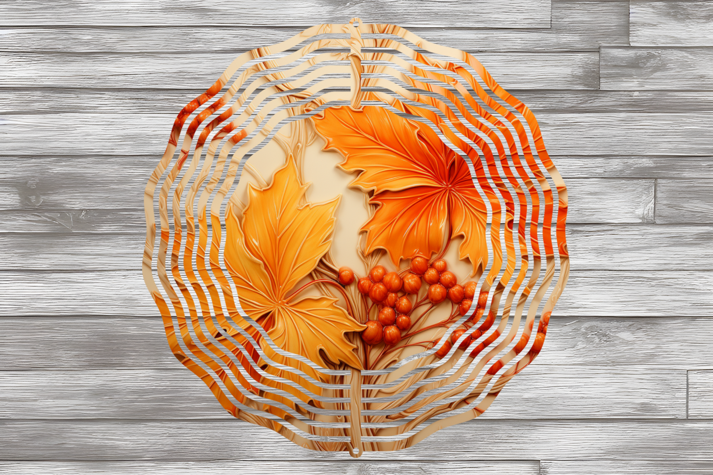 Fall/Autumn Maple Leaves Wind Spinner