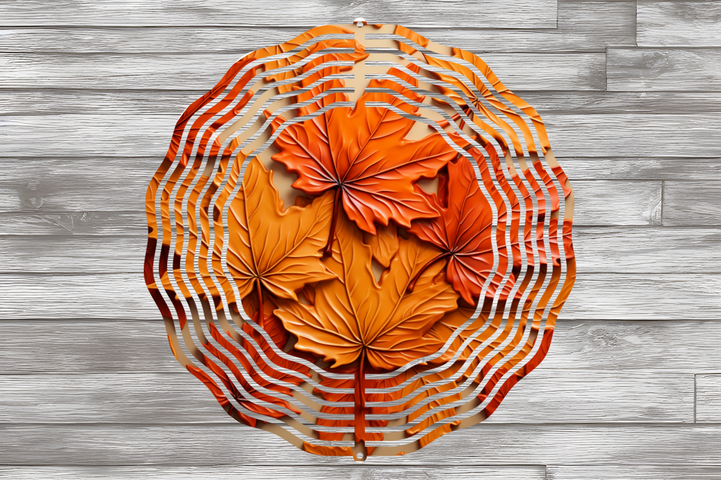 Fall/Autumn Maple Leaves Wind Spinner