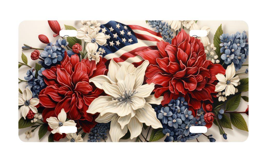 Patriotic License Plate