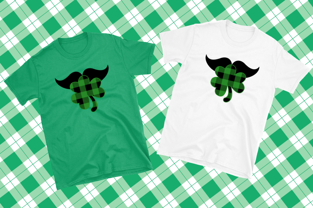 St Patrick's Day- Shamrock Mustache Shirt
