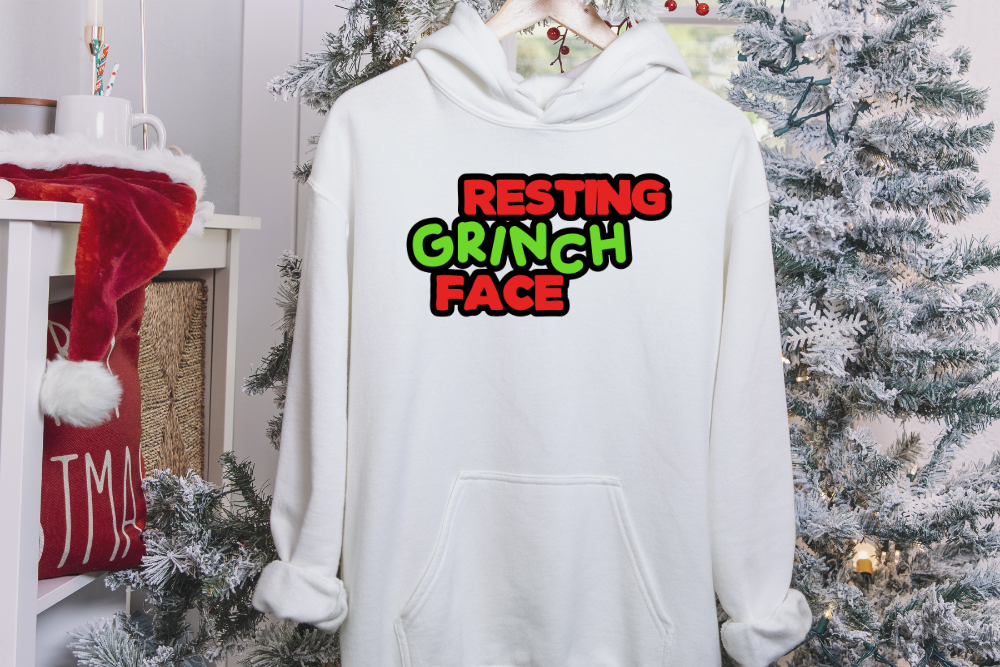 Resting Grinch Face Hoodie