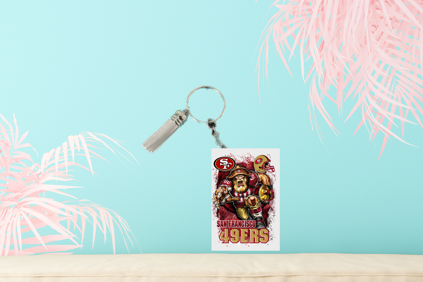 San Francisco 49er's Keychain