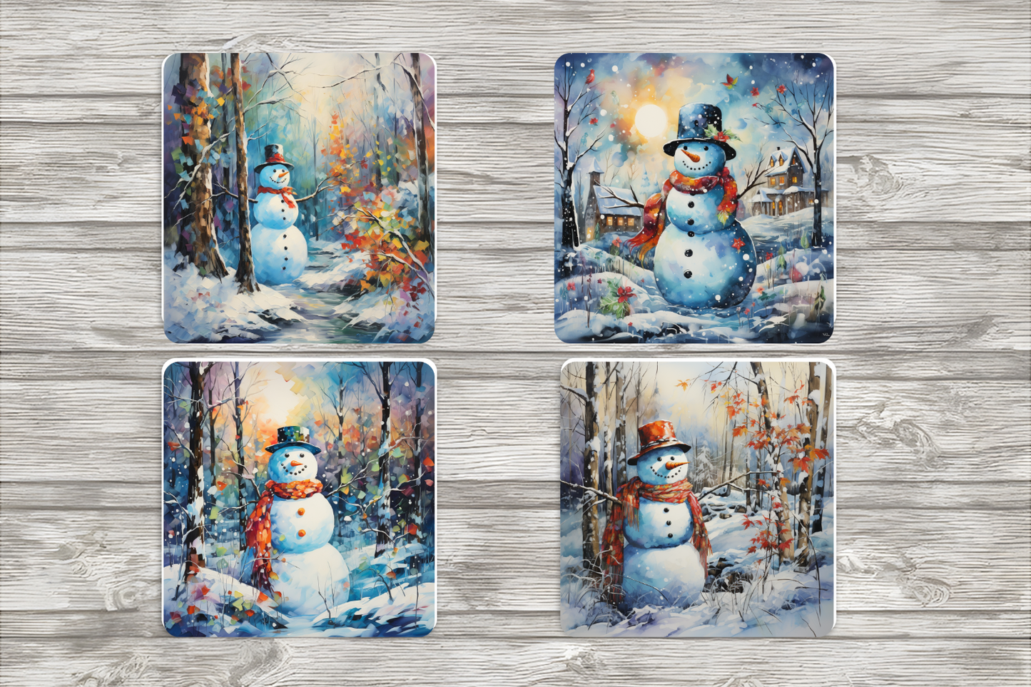 Snowmen Coasters