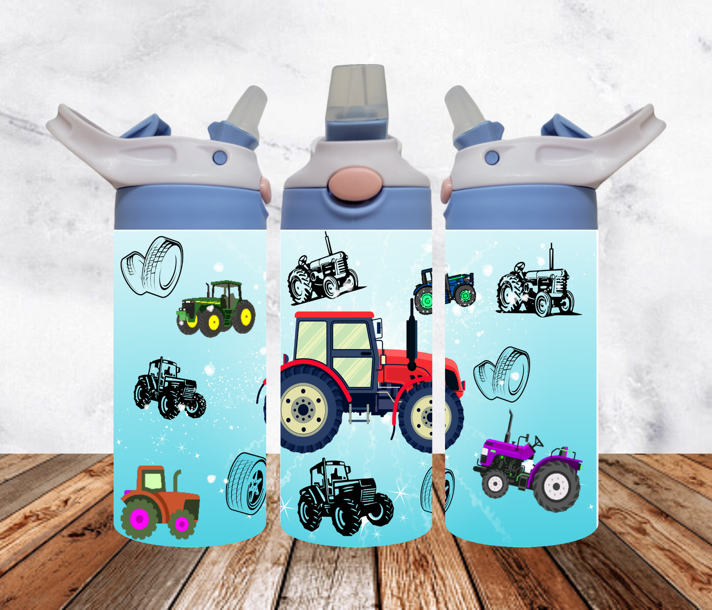 Tractor Flip Top Tumbler