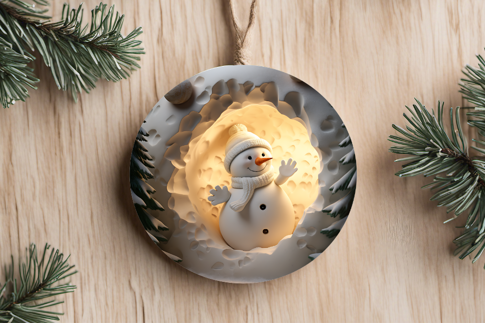 3D Snowman Ornament