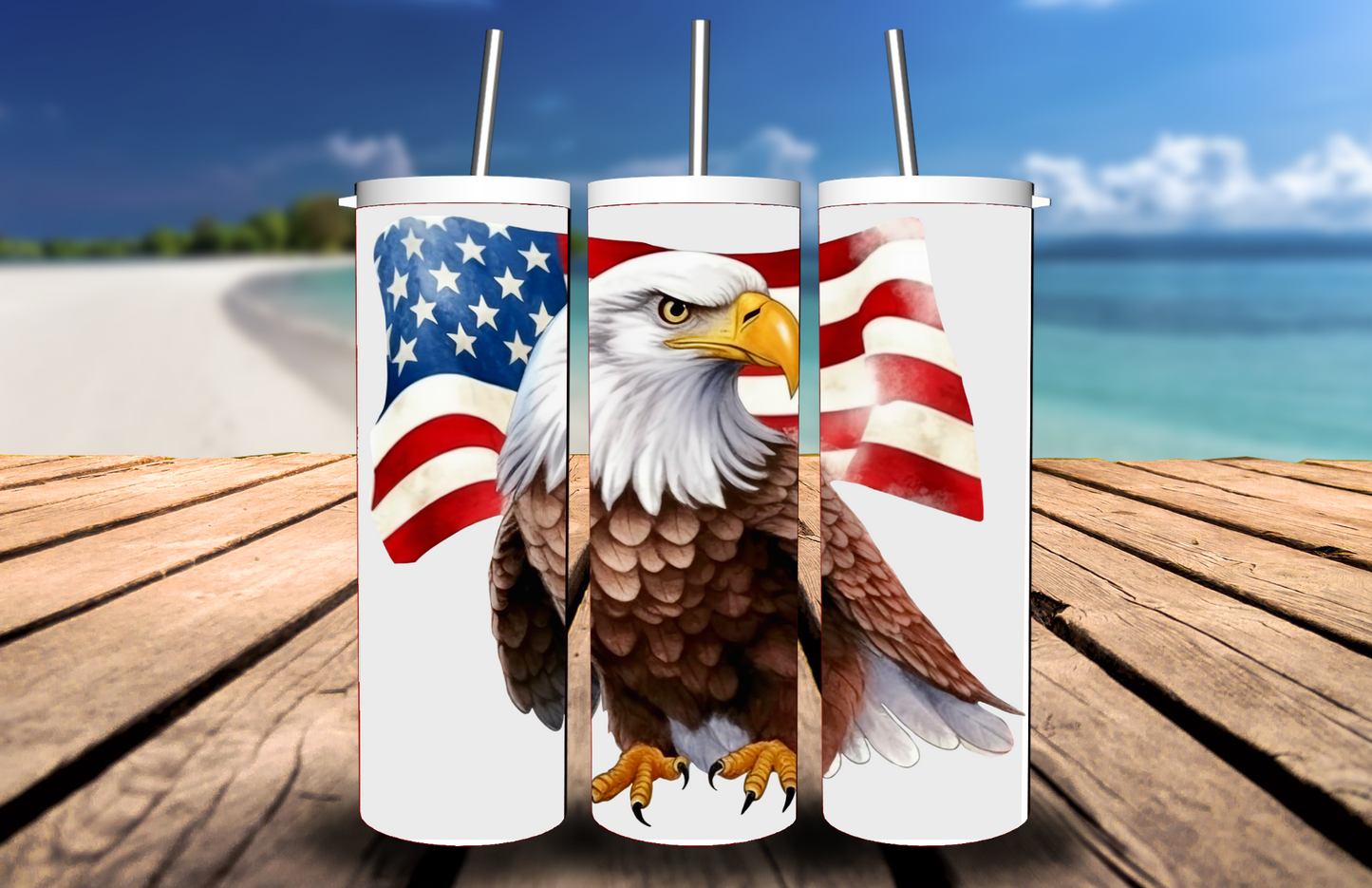 American Eagle/American Flag Tumbler