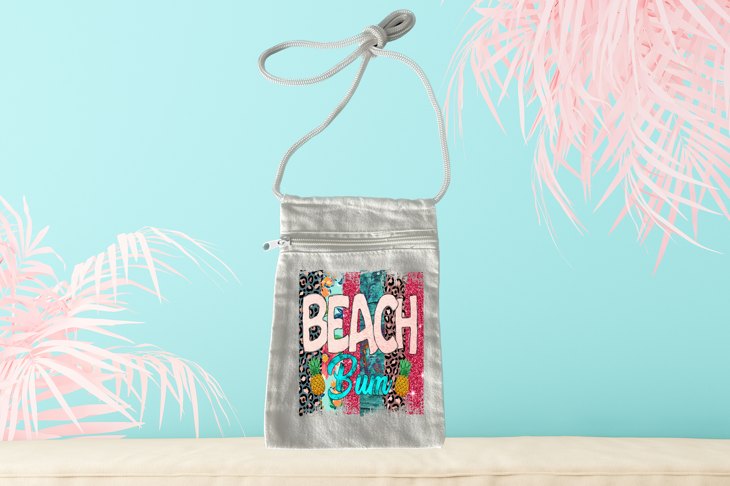 Beach Bum Small Crossbody Canvas Bag