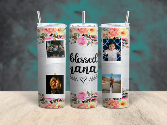 Blessed Nana Customized Photo Tumbler