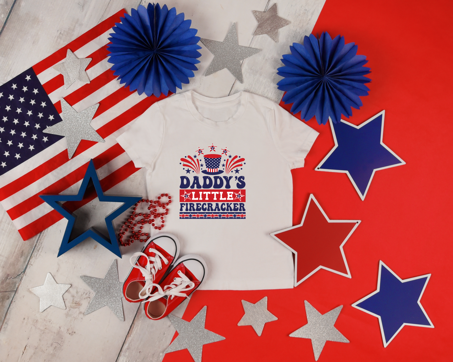4th of July-Patriotic Daddy's Little Firecracker