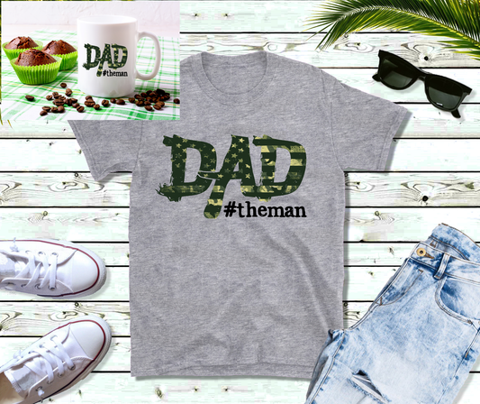 Green Camo American Dad... The Man T-Shirt and Mug Set