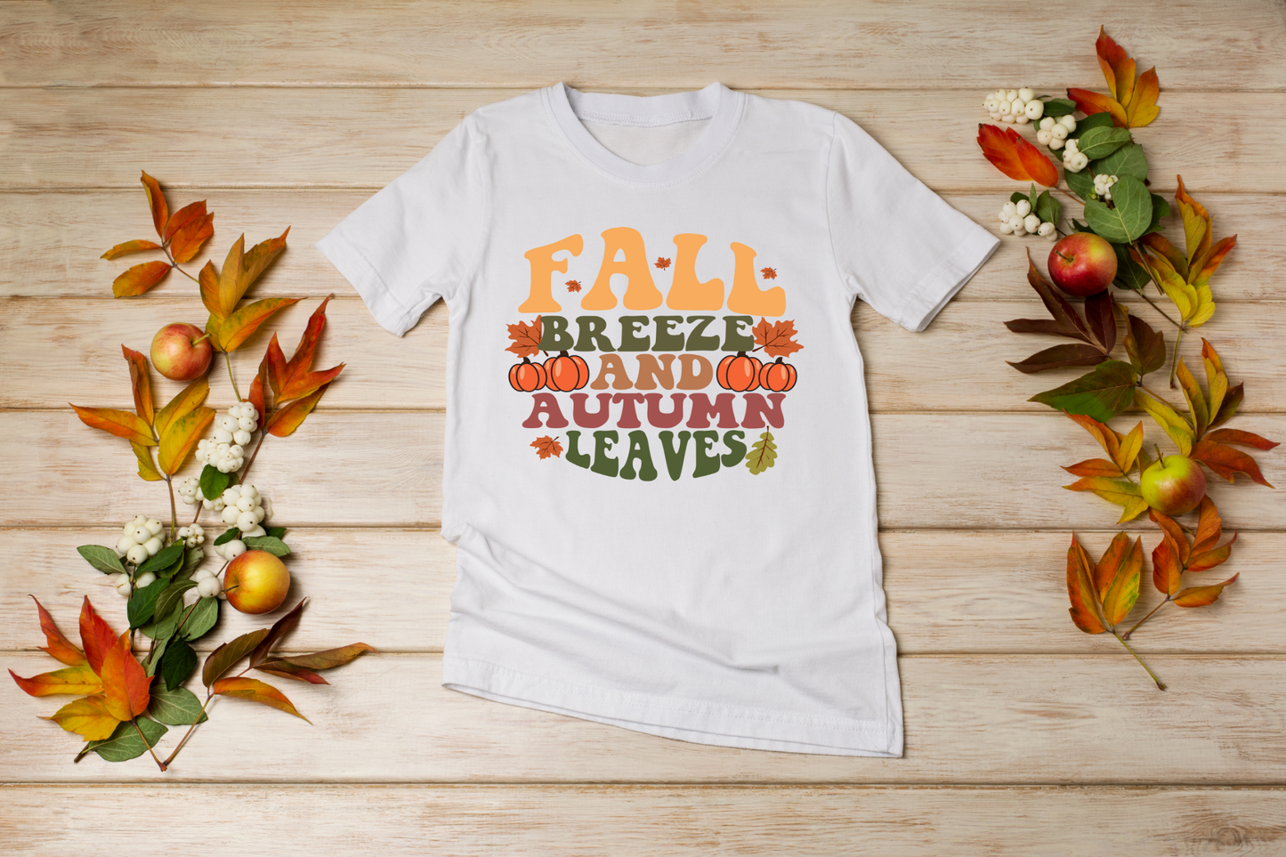 Fall Breeze And Autumn Leaves T-Shirt