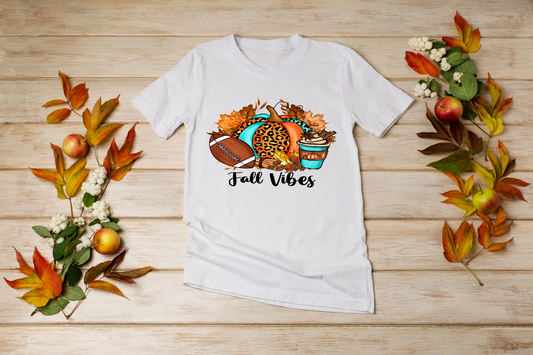 Fall Vibes Football T-Shirt