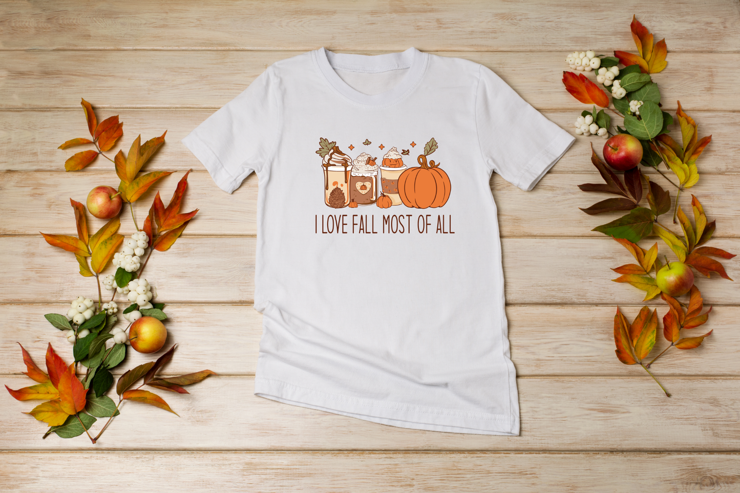 I Love Fall Most Of All T-Shirt