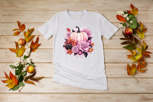 Pink Fall Pumpkin T-Shirt