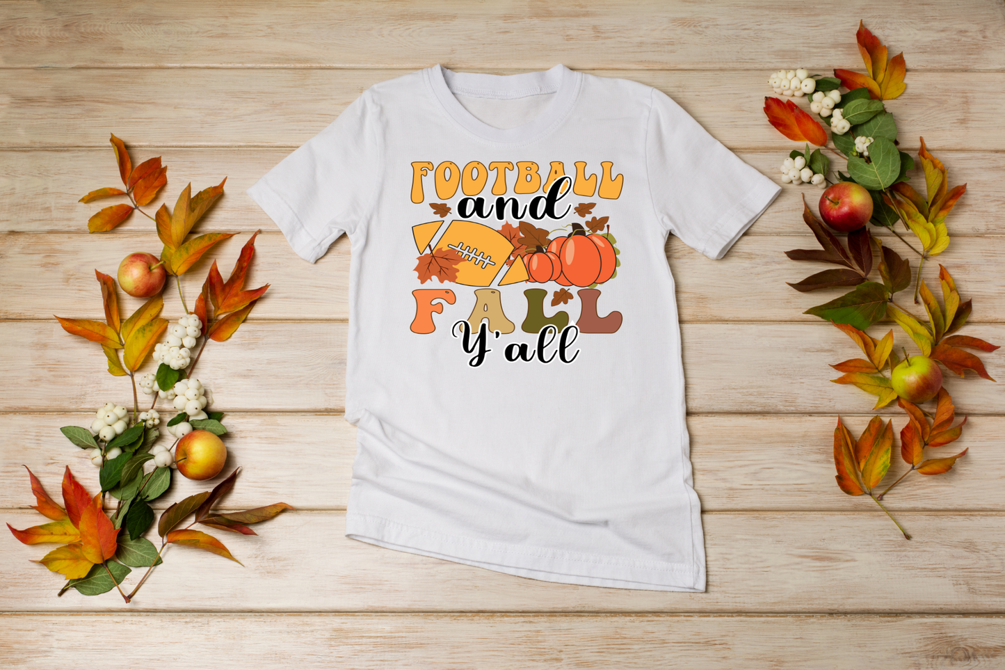 Football And Fall Y'All T-Shirt