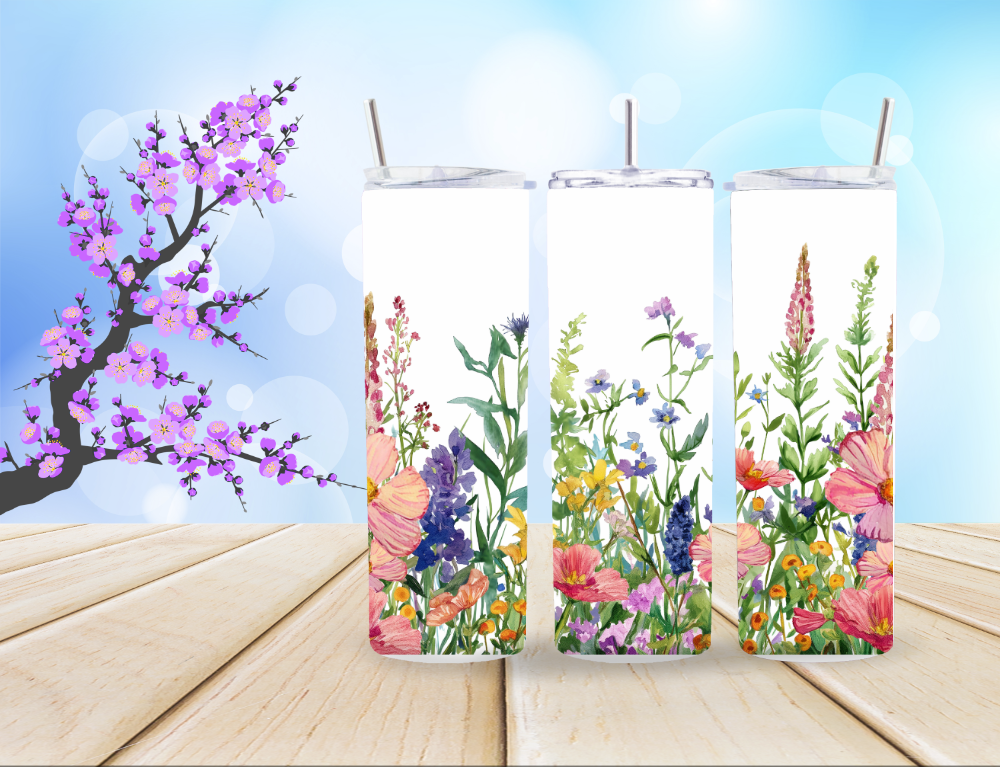 Spring Flower Tumblers