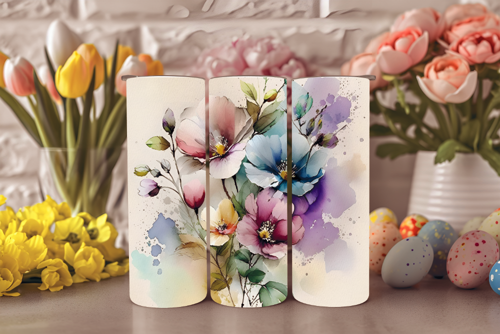 Spring Flower Tumblers