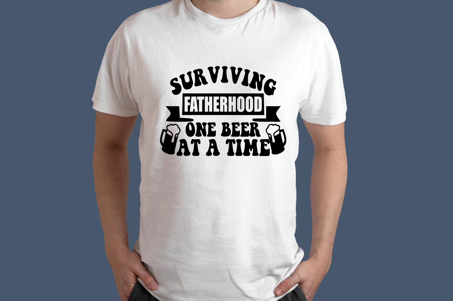 Surviving Fatherhood One Beer At A Time T-Shirt