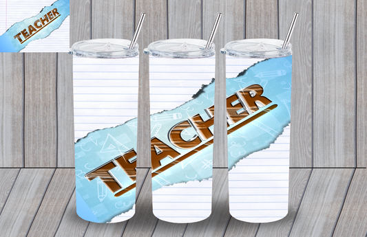 Notebook Teacher Tumbler