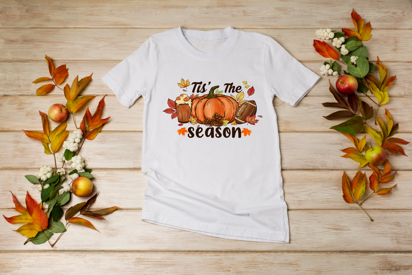 Tis The Season Fall Football T-Shirt