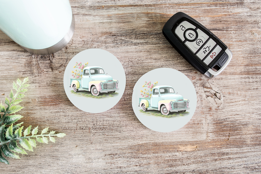 Retro Vintage Farmhouse Truck Car Coaster