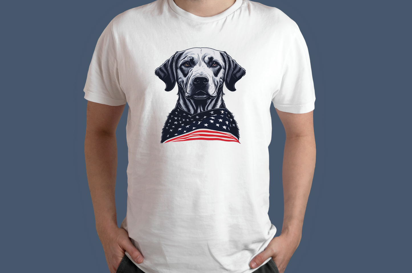 4th of July- Patriotic Labrador Retriever Dog T-Shirt