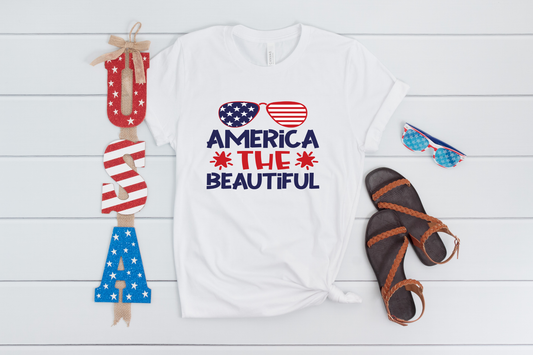 4th of July- Patriotic America The Beautiful T-Shirt