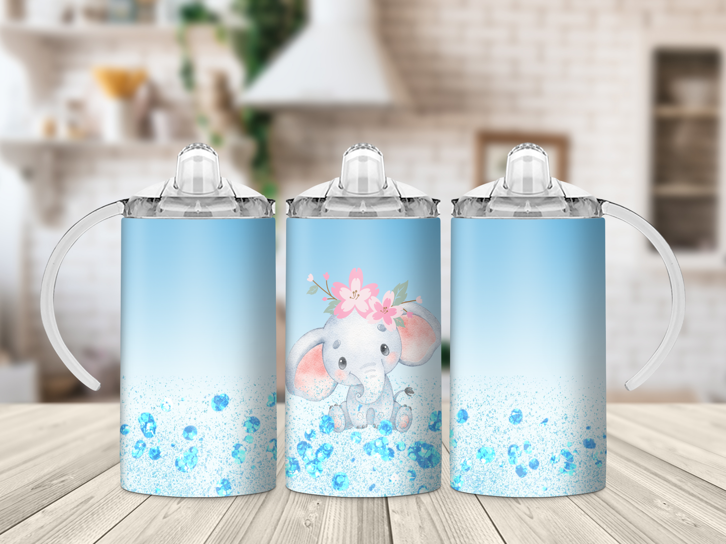 Baby Elephant Sippy Cup Tumbler