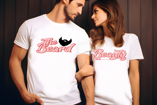 Beauty And The Beard Couples Shirt