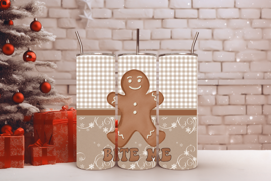 Bite Me Gingerbread Tumbler