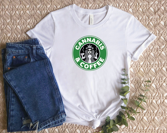 Starbucks Cannabis And Coffee Shirt