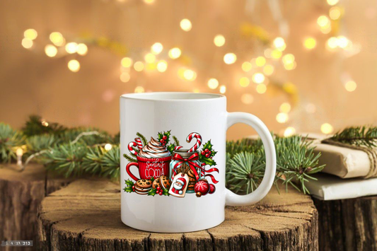 Cocoa Candy Cane Mug