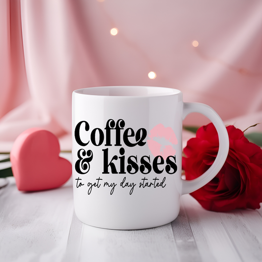 Coffee & Kisses To Get My Day Started Mug