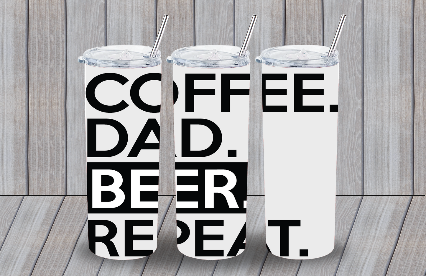 Coffee. Dad. Beer. Repeat Tumbler