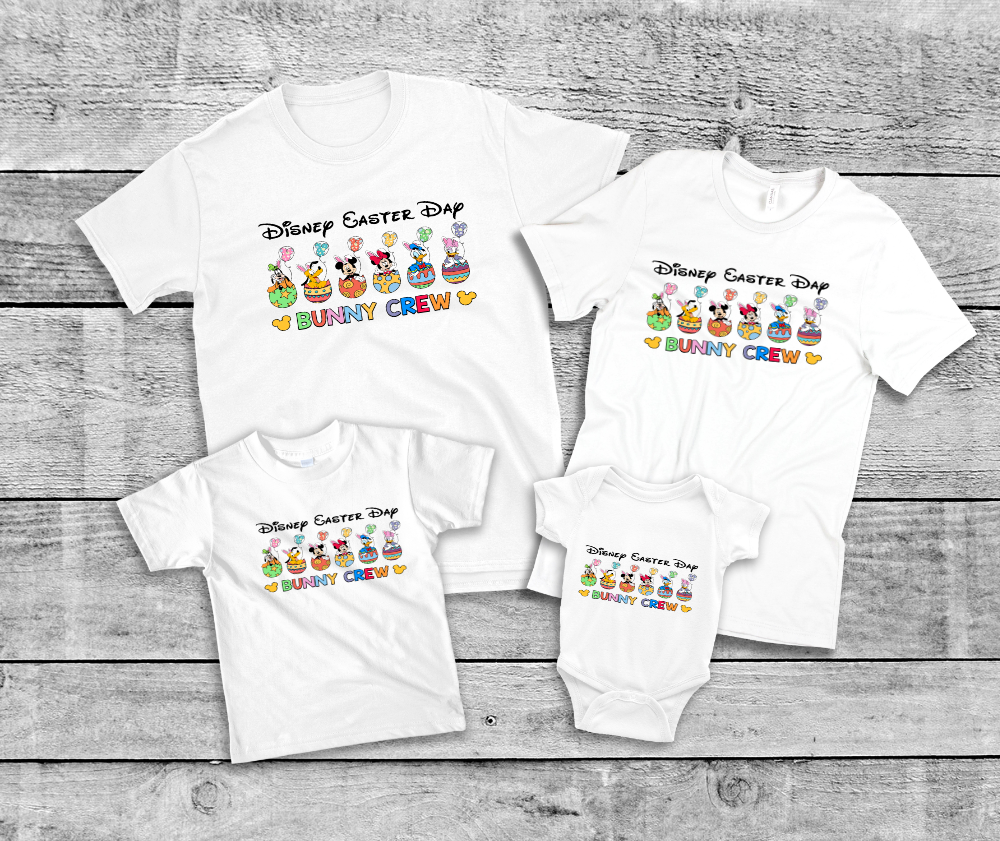 Easter Day Bunny Crew Design 2 Family Shirts