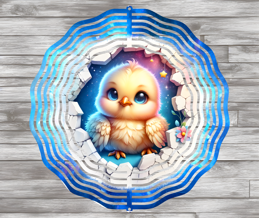 Spring Chick Wind Spinner