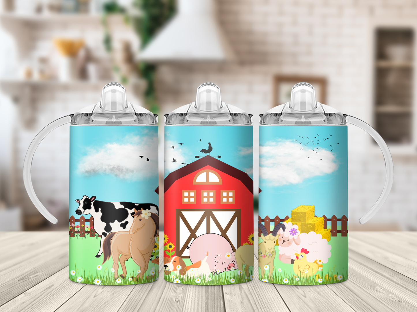 Farm Animals Sippy Cup Tumbler